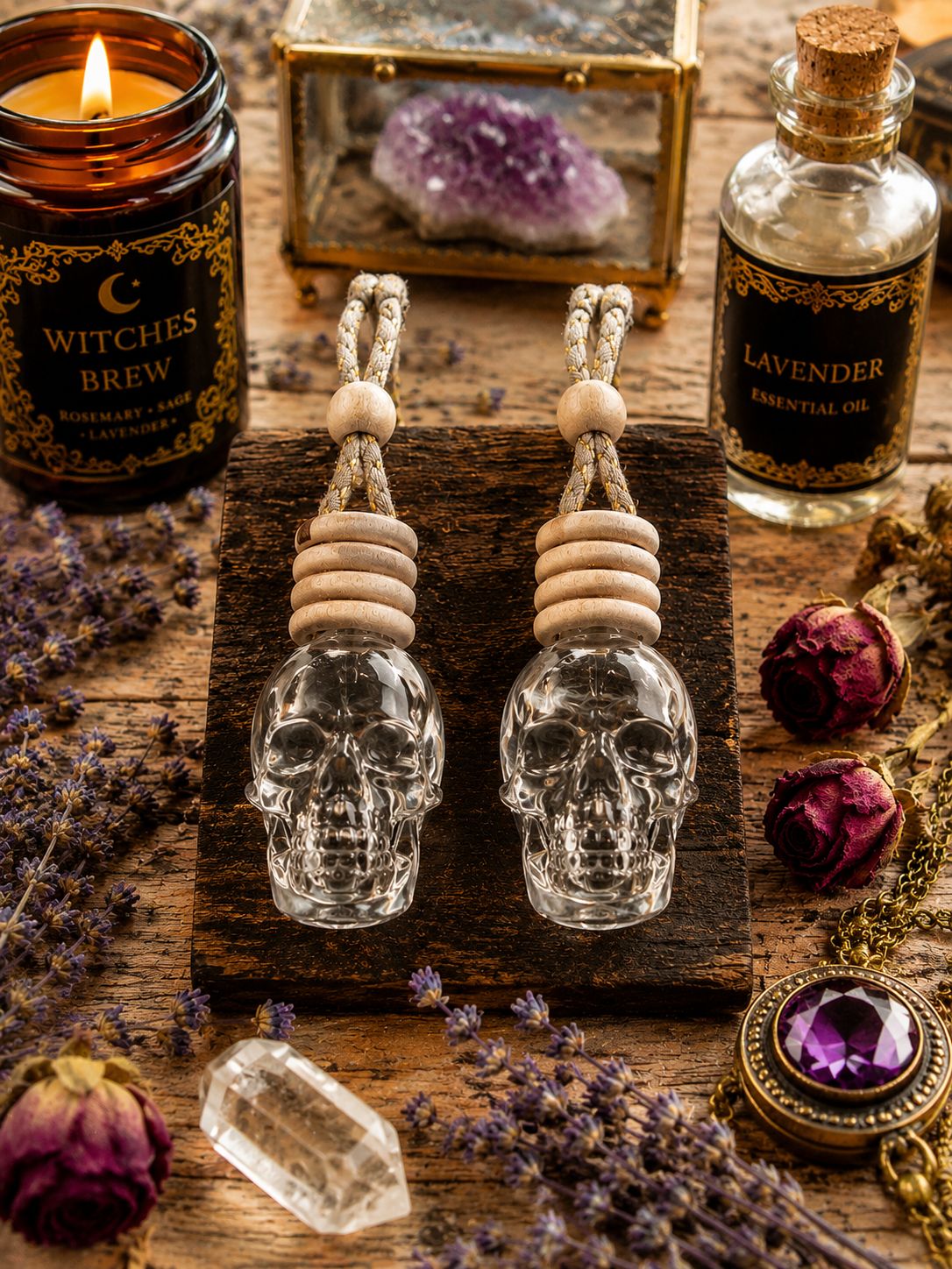 Crystal Skull Car Diffuser