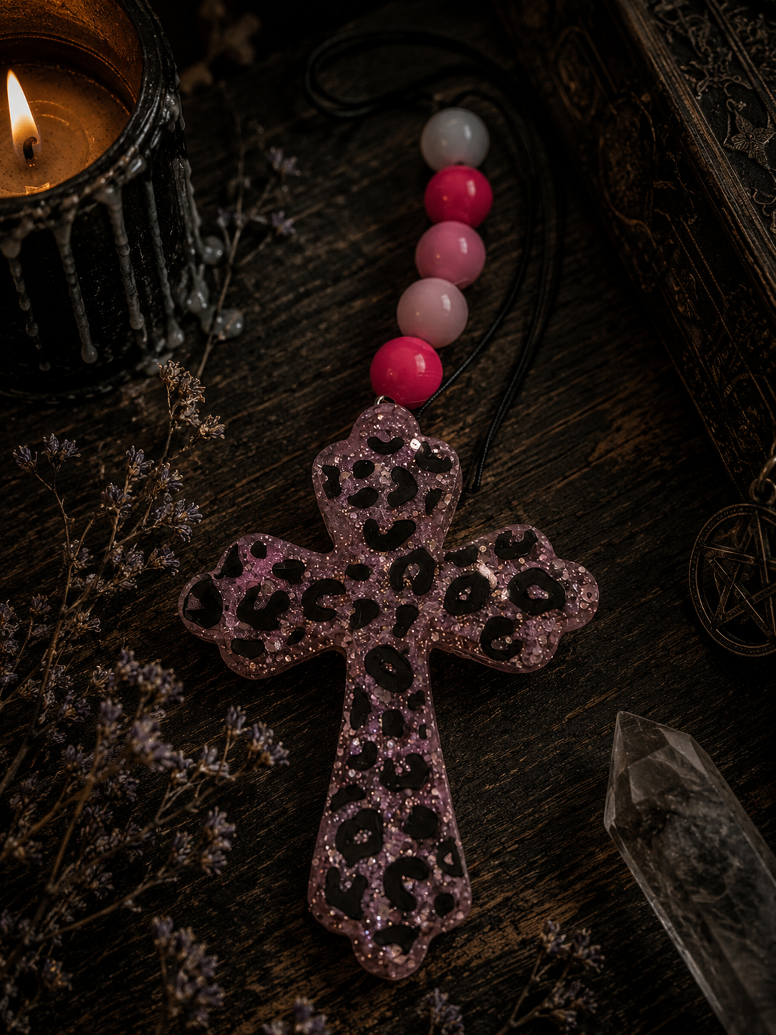 Small Cheetah Print Cross Freshie Car/Room Air Freshener