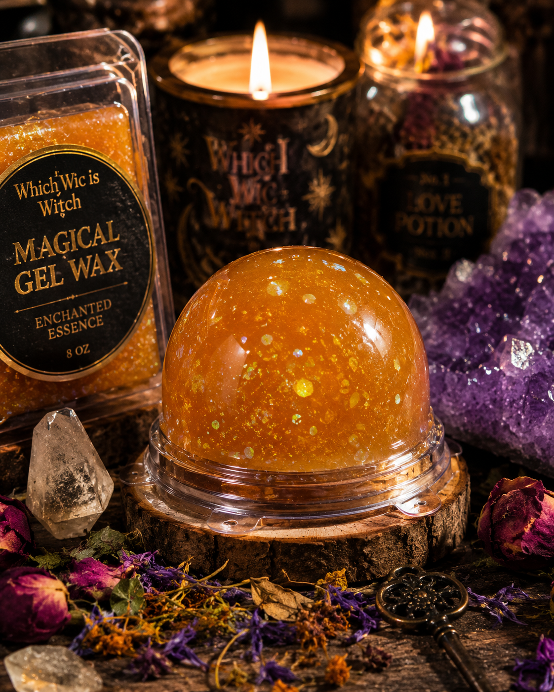 Gel Wax Domes (Mixing Ladle Leftovers) 4oz