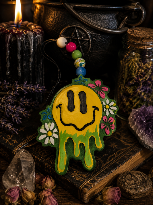 Large Trippy Smiley Freshie Car/ Room Air Freshener